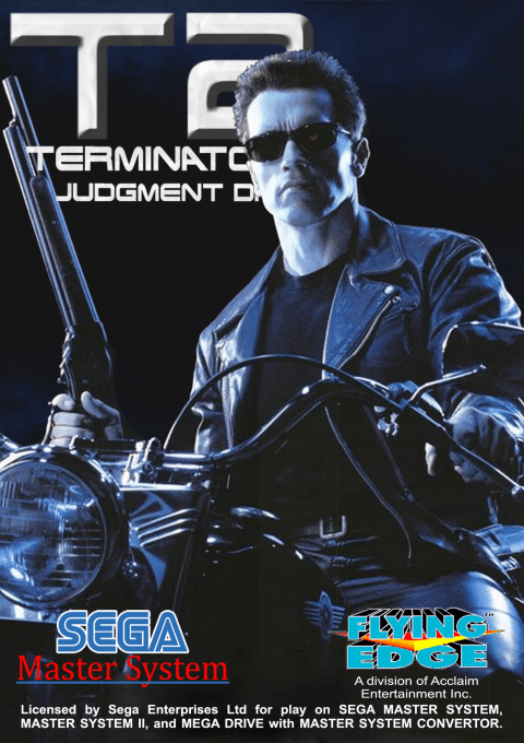 T2 The Arcade Game box art for Sega Master System
